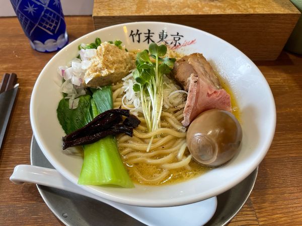 「味玉鶏ホタテそば」@竹末東京プレミアムの写真