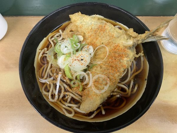「アジ天そば 450円」@天亀そば 神田店の写真