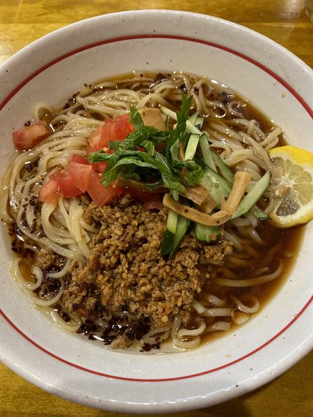 「【限定】黒酢と和三盆の冷やし麺　９００円」@麺屋 ぬまたの写真