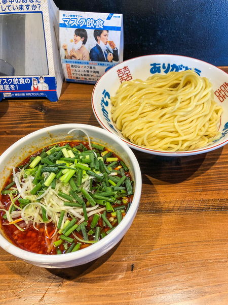 「辛にんにく背脂つけ麺」@スタミナススムの写真