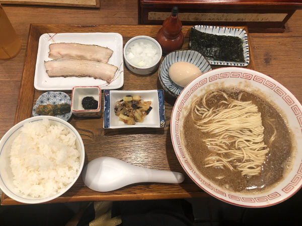 「鰯定食 (1,000円)」@炭火焼濃厚中華そば 奥倫道の写真