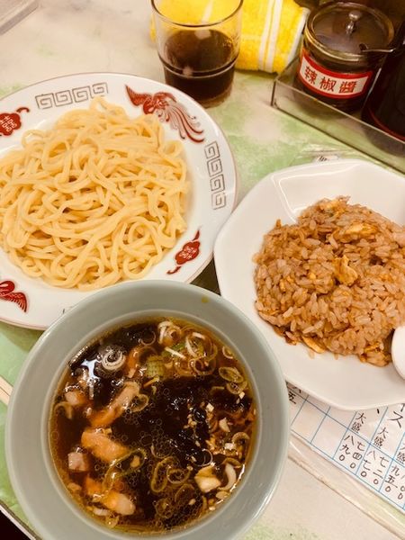 「中華もり(シングル)&半炒飯 920円」@中華そば 大宣の写真