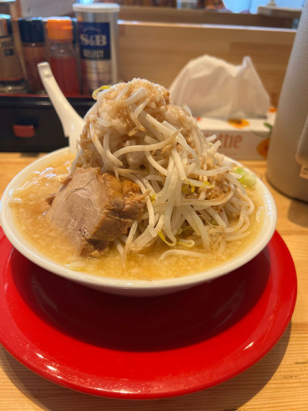 「味噌拉麺野菜多め、ニンニク850円」@麺屋 敬 萩山駅前店の写真