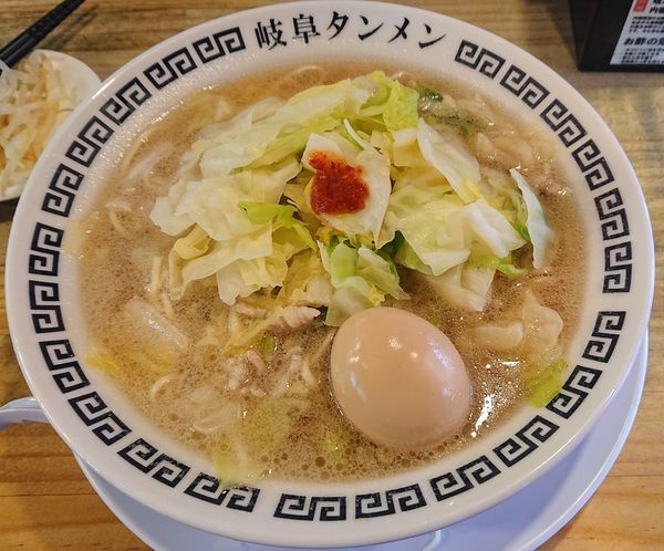 「岐阜タンメン+味玉」@岐阜タンメン 岐阜本店の写真