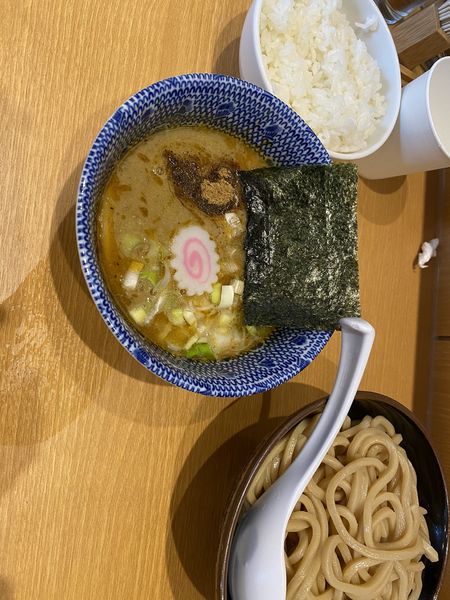 「つけめん並800円+ライス120円  3/30」@次念序の写真