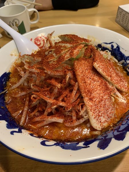 「赤い辛みそタンメン」@みやこいち 昭和南店の写真