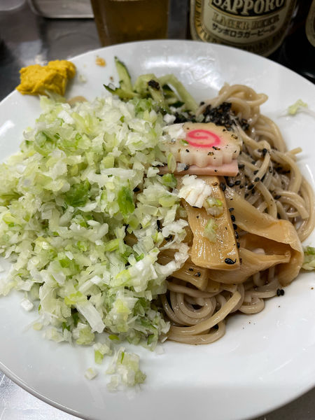 「冷やし中華 ワンタン コマネギ」@中華そば みたかの写真