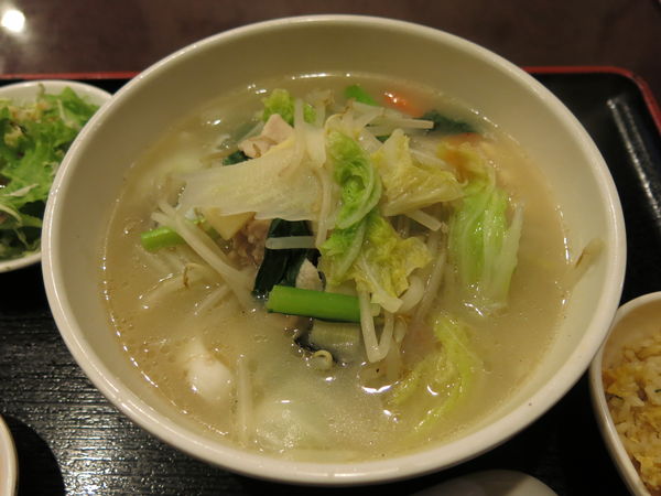 「タンメンセット：780円」@香港苑 八丁堀店の写真