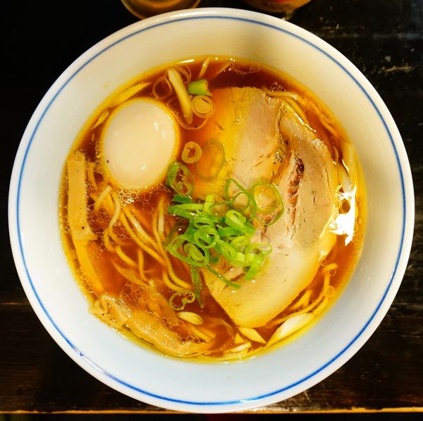 「味玉らぁ麺＋ビール(小瓶)」@らぁめん矢 ロックンビリースーパーワンの写真