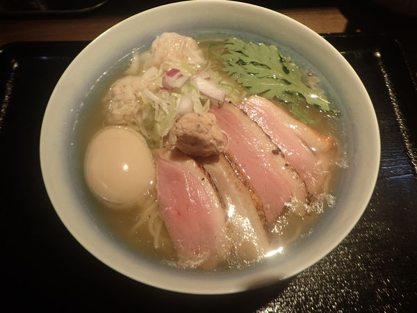 「特製鴨出汁中華蕎麦(塩)(1300円)」@鴨出汁中華蕎麦 麺屋yoshikiの写真