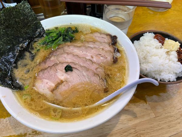 「チャーシューメン ¥950　半ライス ¥100」@らーめん 㐂輪の写真