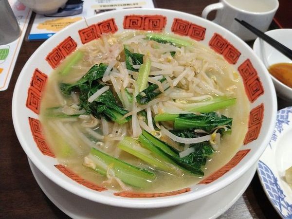 「豚もやし青菜ラーメン」@バーミヤン 京都新堀川店の写真