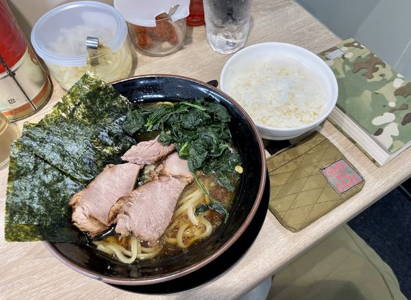 「朝ラーメン（ライス付き）」@ラーメン桜道の写真