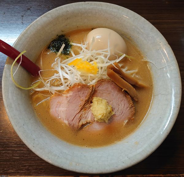 「味噌ラーメン+味玉(960円)」@味噌専門 麺屋大河の写真