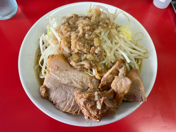 「ラーメン並　アブラ　ニンニク」@ラーメンハイキックの写真