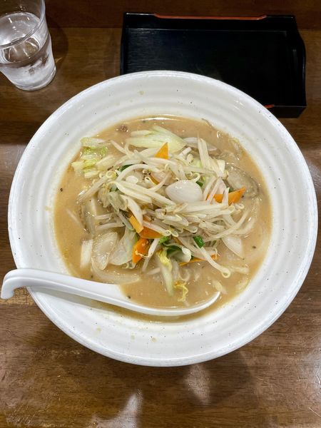 「味噌タンメン￥1000＋大盛￥100」@自家製多加水極太麺 ISAMIの写真