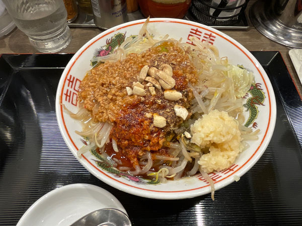 「冷やし坦々麺(まぜそば)」@つけめんTETSU 阪急三番街店の写真