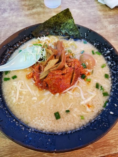 「ミソホルモン」@屋台ラーメンとんこつ貴生 稔台店の写真