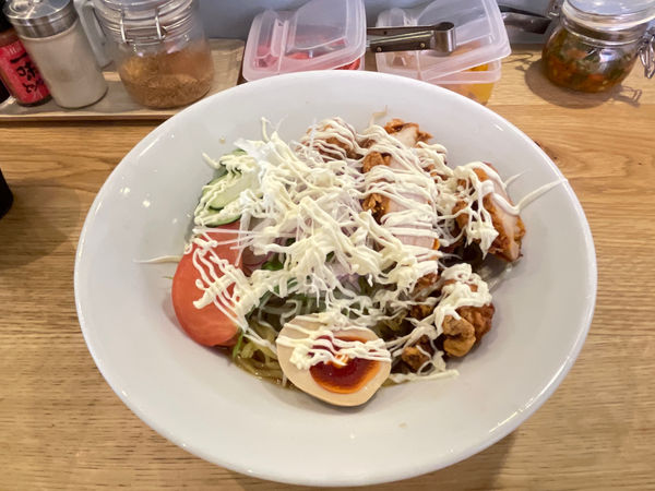 「唐マヨサラダめん」@本格らーめん 唯一無二の写真