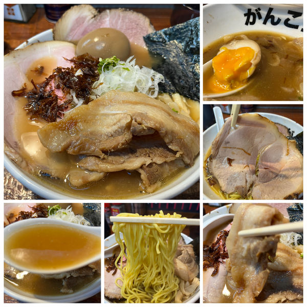 「【限定5】ごちそうらーめん1300円 渡り蟹大濁りスープ」@元祖一条流がんこラーメン たま館分店の写真