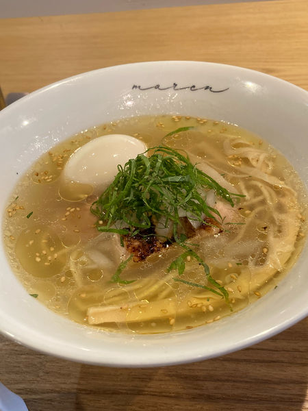 「味玉塩そば」@つけそば marenの写真