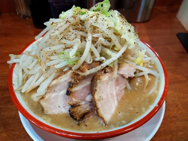 「麺少なめ玉子付800円」@らーめん バリ男 行徳店の写真