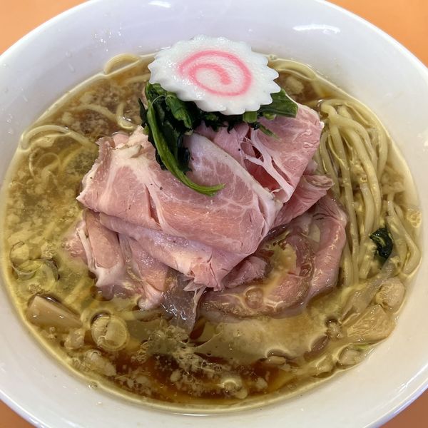 「肉まし生姜正油ラーメン（背脂あり）」@麺 ハヌマーンの写真