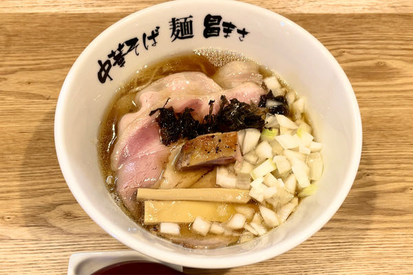 「チャーシュー煮干らぁ麺 with 追加玉ねぎ  & ばら海苔ご飯」@煮干し中華そば 昌まさの写真