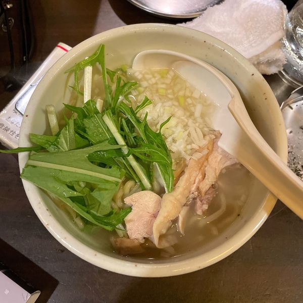 「究極の鶏そば（ハーフ）」@餃子酒場 大田屋の写真