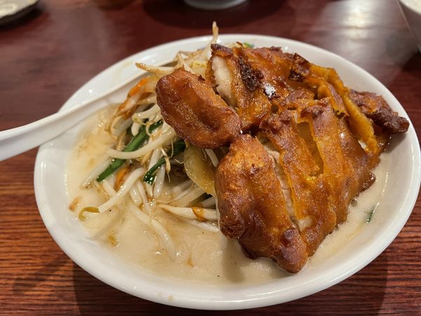 「排骨タンメン960円＋税」@極濃湯麺 フタツメ 越戸店の写真