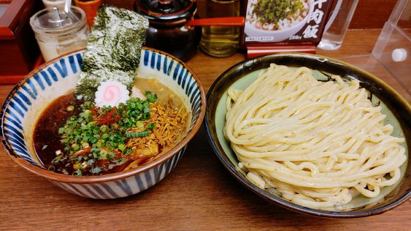 「辛搾中盛り ￥1,000」@つけめん 三三㐂の写真