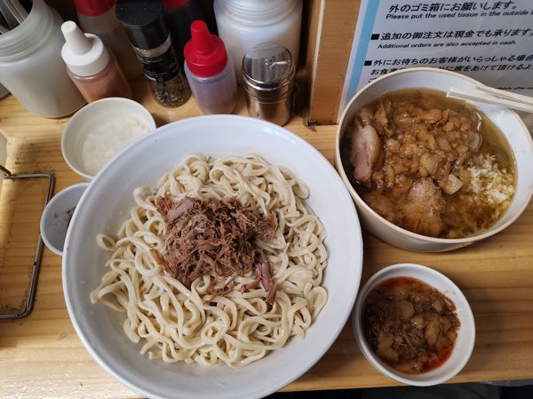 「大つけ麺＋くずし豚他」@ラーメン二九六の写真