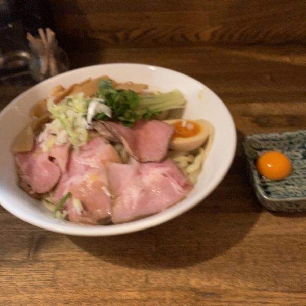 「油そば＋特増し＋生卵」@燦燦斗の写真