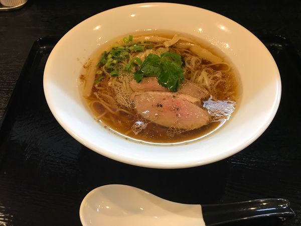 「【限定】鴨のせ中華そば」@麺屋 中川會 住吉店の写真