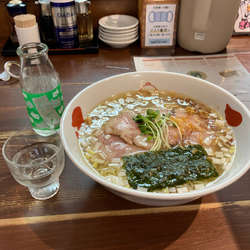 塩そば　日本酒一合