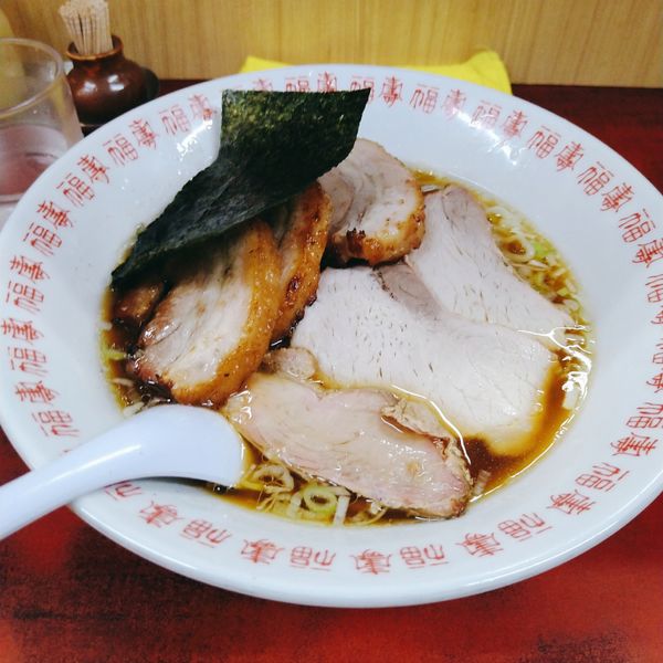 「中華そば(780)+チャーシュー(420)」@白河中華そばの写真