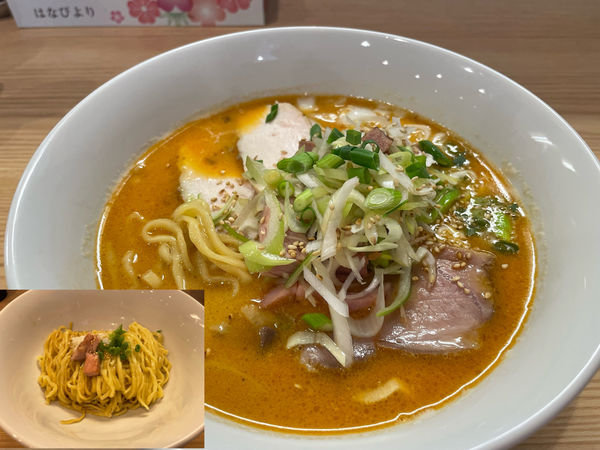 「ネギチャー味噌1080円、和え玉200円」@麺店ヒカリノアトリエの写真