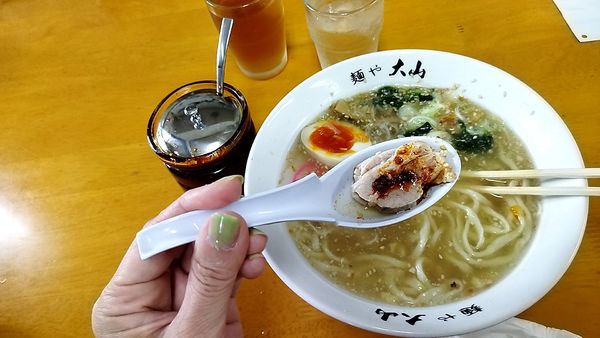 「塩ラーメン」@青竹手打ちラーメン 麺や大山の写真
