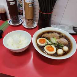 中華そば黒醤油(半麺)