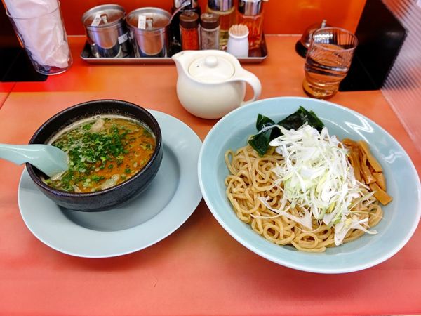 「えび塩つけ麺(並盛・150g)950円」@ラーメン山岡家 熊谷店の写真
