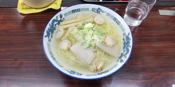 「ホタテジオラーメン900円」@青い鳥の写真