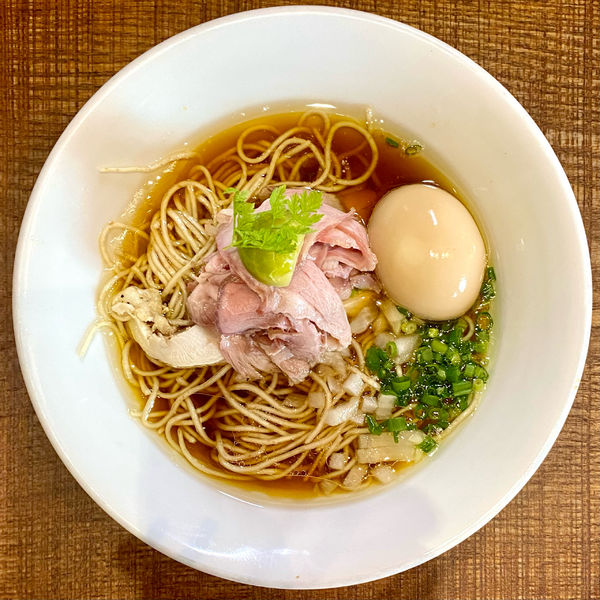 「鶏と水（醤油）¥790円（味玉サービスCP）」@つくばらーめん 鬼者語 -オニモノガタリ-の写真