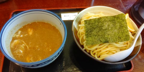 「濃厚煮干しつけ麺　大盛850円」@麺屋 甍の写真