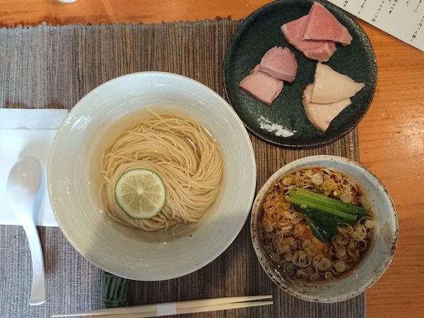 「特製昆布水つけ麺（醤油）」@麺屋 さくら井の写真