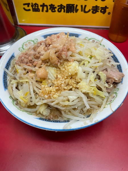 「小豚　やさいにんにくあぶら」@ラーメン二郎 目黒店の写真