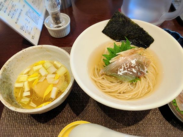 「鯛昆布水つけ麺　塩」@生粋 花のれんの写真