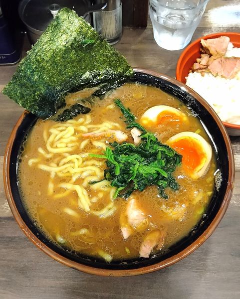 「玉子ラーメン 970円＋小ライス 120円」@神田ラーメン わいず 神田本店の写真