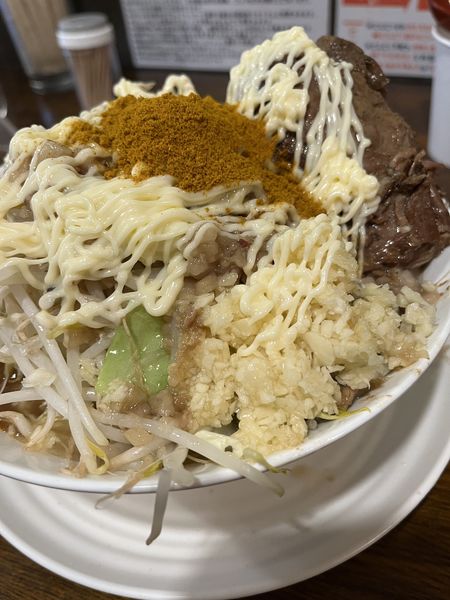 「カレーラーメン　全部まし」@道の途中の写真