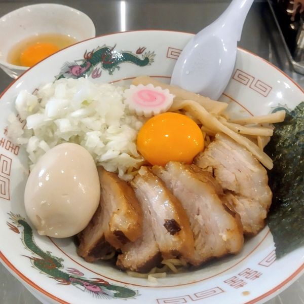 「特製まぜそば､生卵」@まる竹の写真