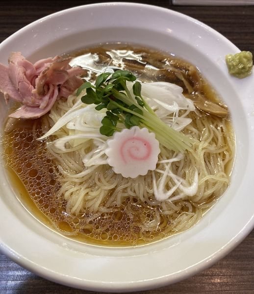 「【限定】冷製鴨だしラーメン　８００円」@麺屋 煮干と鶏 ひんなの写真
